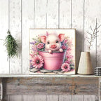 xackcme Paint by Numbers for Adults Cute Pig - Image 4