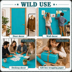 Teal Blue Bulletin Board Roll Non-Woven Fabric Poster 16in X 20ft | Back to - Image 6