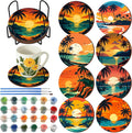 Reallnaive 8 Pcs Beach Paint by Numbers Kit by Unknown