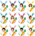 60pcs Easter Bunny Theme Cutouts Easter Bulletin Board Decorations Spring by partygreeting