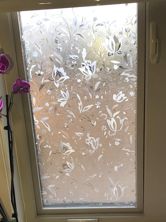 Window Film Privacy Stained Glass Frosted Decoration Static Cling Removable - Image 4