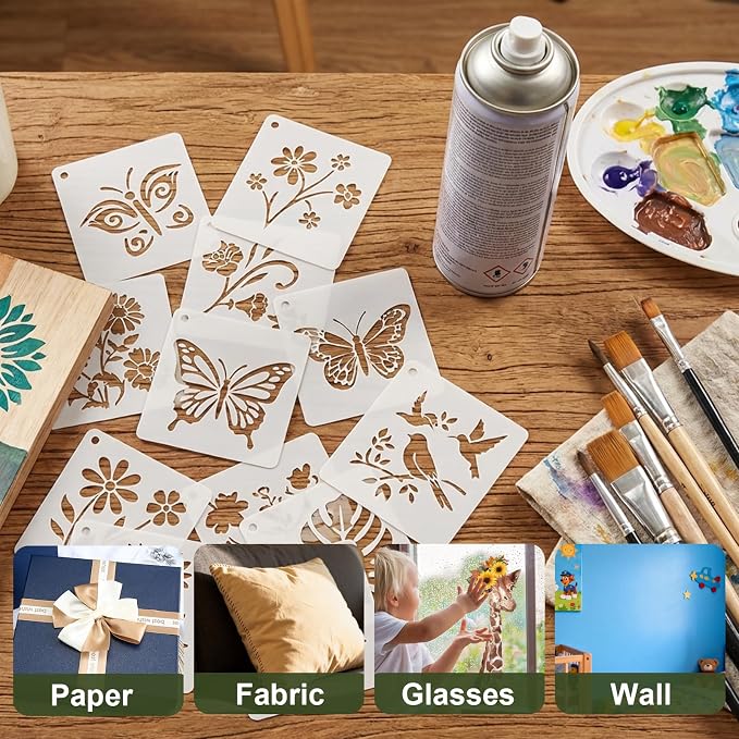 5 Inch Botanical Stencils for Painting - Image 3