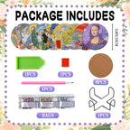 DOZEEZOP 8-Pack Diamond Art Coaster Kit - Image 2