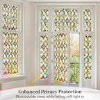 Window Privacy Film, Stained Glass Decorative Static Cling UV & Heat Blocking - Image 3