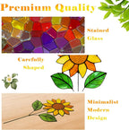 Glass Flowers, Stained Glass Sunflower - Image 4