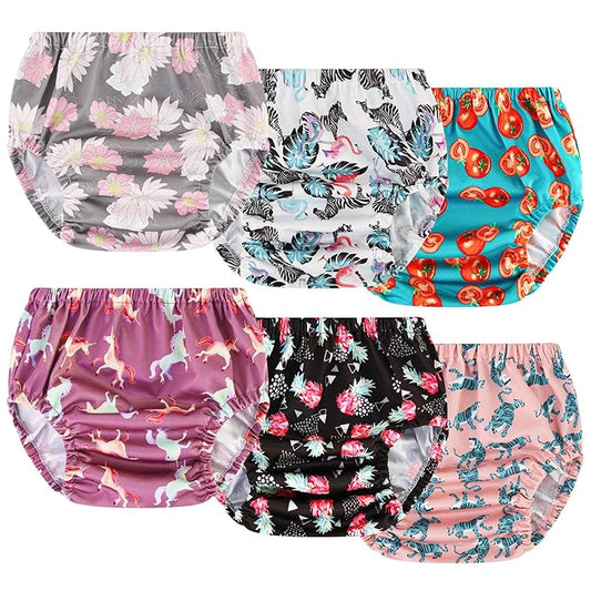Joyo roy Plastic Diaper Covers Toddler Plastic Underwear for Potty Training Cloth Diaper Covers for Girls Rubber Pants for Toddlers Rubber Training Pants for Toddlers 4t Waterproof Underwear
