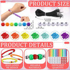 Ferreve 35 Sets Christian Bracelet Crafts Jesus Loves Me Bead Wristband Craft - Image 2