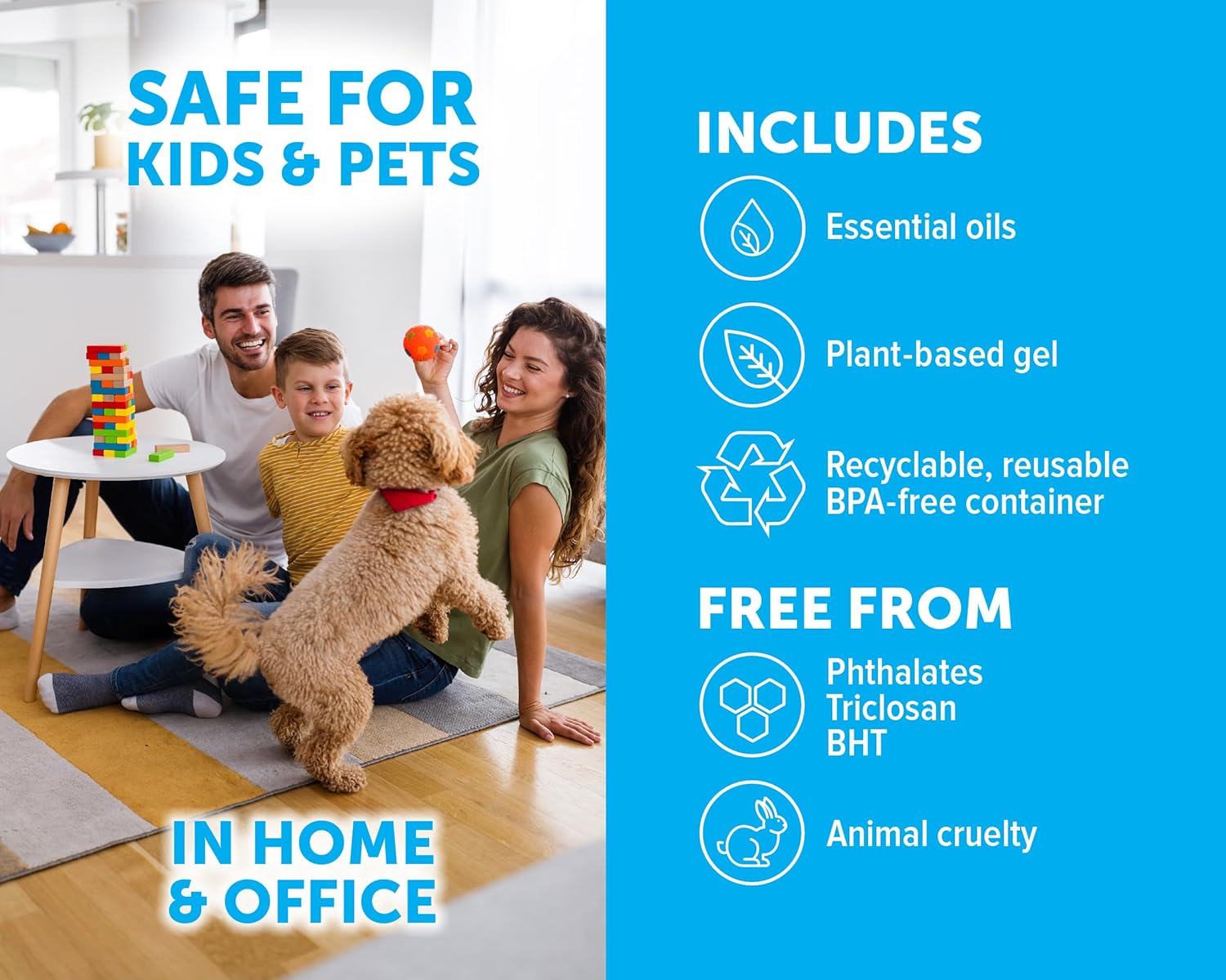 Bright Air 14 oz. Super Odor Eliminator, For Medium-Size Spaces, Tropical Paradise & Pineapple Scent, Case of 6, Air Freshener, Natural Essential Oils, Lasts Up to 90 Days Each