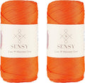 2 Pack of Sensy Premium 2mm 251 Yards Polyester Rope 100% Polypropylene Cord by SSENSY