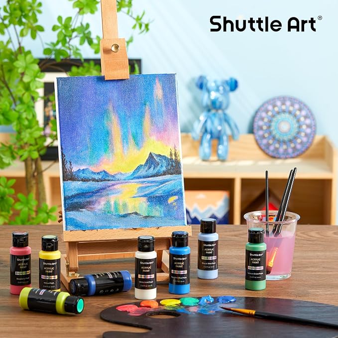 Shuttle Art Color Change Acrylic Paint, 20 Chameleon Colors Acrylic Paint - Image 2