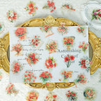 50pcs Red Flower Stickers for Scrapbooking - Image 4