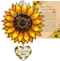 Sunflower Mom Memorial Acrylic Suncatcher Ornament, Loss of Mom Memorial Gifts by BobbyCreativity