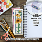 ORIGACH 6 Pcs Flower Cross Stitch Bookmark Kit - Image 3