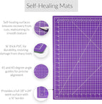 Breman Precision 18x24 Inch Self Healing Cutting Mat – 2-Sided 5-Ply PVC - Image 2