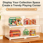 Rolife Dust Cover for DIY Miniature House, 8.8 x 7.6 x 6.1 Inches Clear Acrylic - Image 4