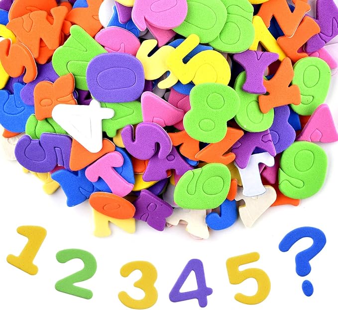 Coopay Self-Adhesive Foam Letter Alphabet Number Stickers Assorted Colors - Image 7