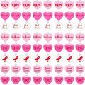 Augshy 64 Pcs Breast Cancer Awareness Resin Charms, Breast Cancer Conversation by Augshy