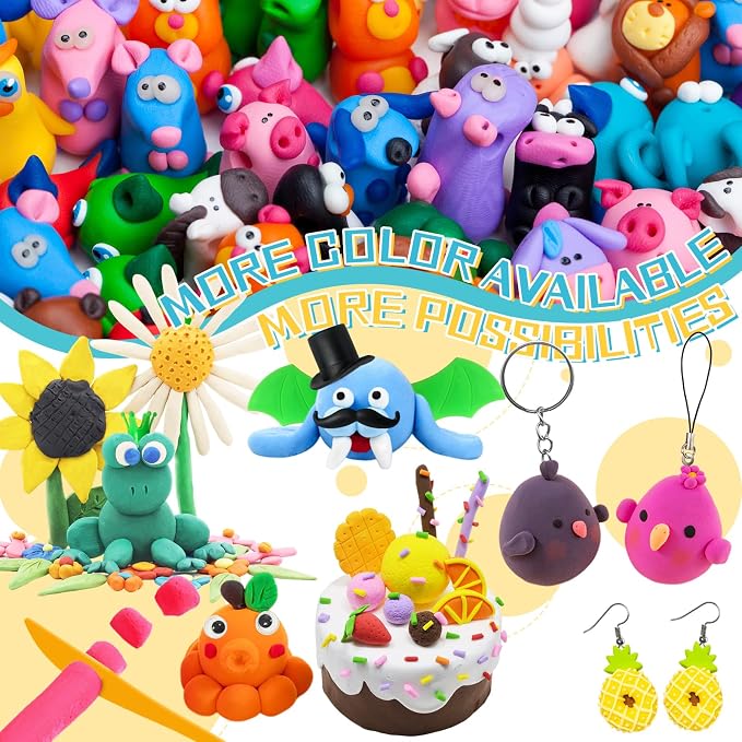 Air Dry Clay 36 Colors, Magic Clay Modeling Clay, DIY Molding Magic Clay - Image 4