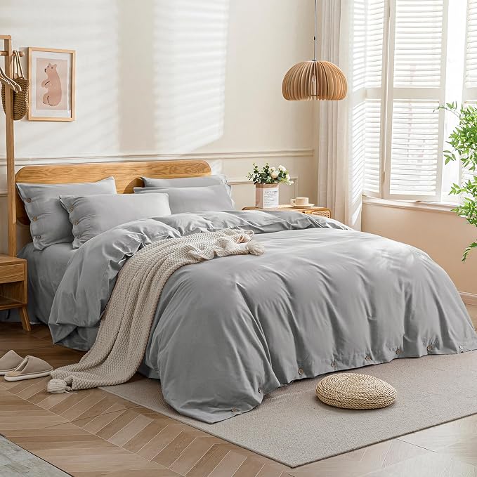 JELLYMONI Cotton Duvet Cover Cal King Size - Image 3