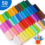CiaraQ 50-Color Polymer Clay Oven Bake Modeling Kit | Heavier than most clay - Image 3