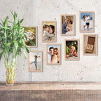 ATOBART 4x6 Picture Frame, OAK Wood Photo Frame - Image 7