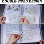 GLOBLELAND 80 Pockets Clear Stamps Storage Album Cut Dies Storage Bag Embossing - Image 6