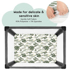 Yoofoss Pack and Play Sheets Fitted, Mini Crib Sheets 2-Pack - Image 2