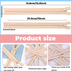 YAKA 20pcs Lvory Nylon Invisible Zippers Tailor Sewing Tools Garment - Image 2