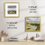 Vittanly 12x12 Picture Frames Set of 2, Ornate Vintage Photo Frame - Image 3