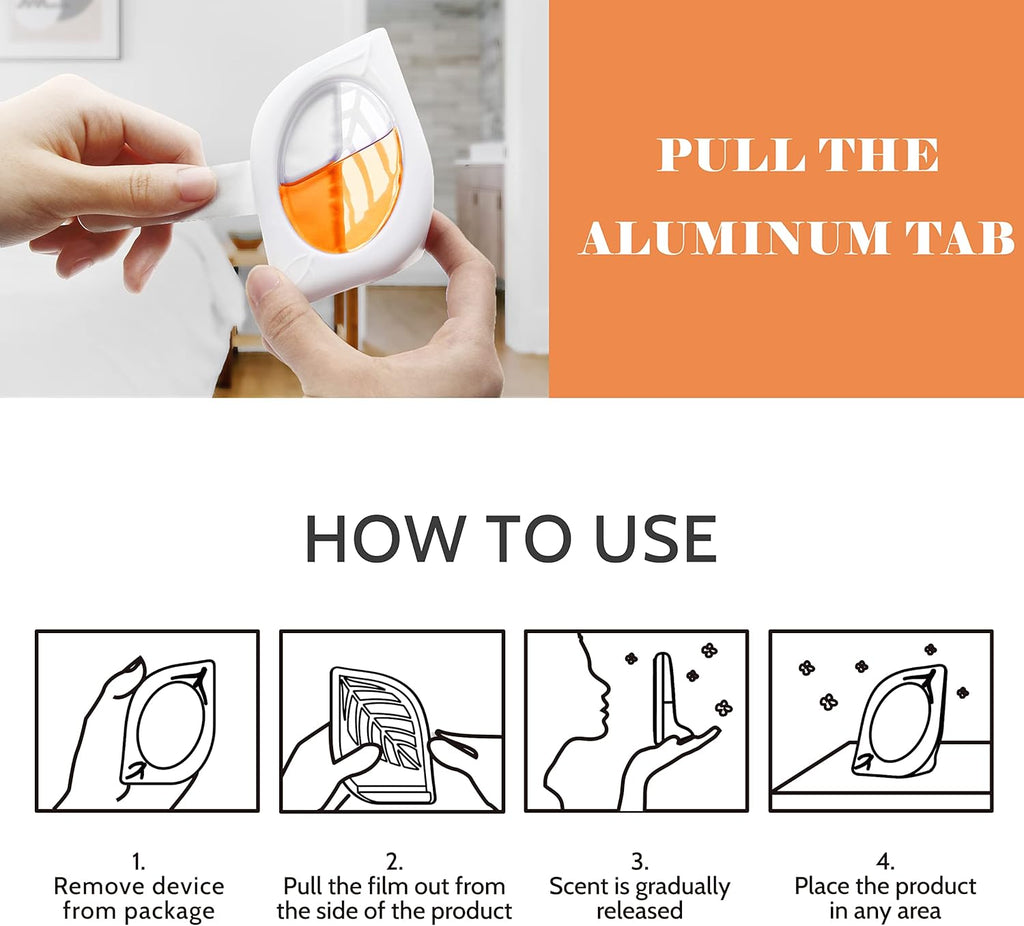 Air Freshener for Home, 4 Pack, Hawaiian, Odor Eliminator for Small Area Closets Bathroom Pets Strong Odor, Up to 120 Days