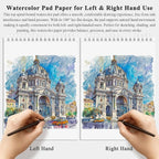Fuxi Watercolor Notebook 8.5" x 11", 140 lb Cold Press Watercolor Paper - Image 5