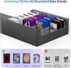 UAONO Trading Card Storage Box, Holds 2400 Sleeved Cards - Image 2