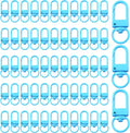 KJML DIY Keychain clip 60pcs Swivel Snap Lobster Claw Keychain Clasps Lanyard by KJMLDIY