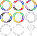 Libima 53 Pcs Sand Art Kits Include 48 Clear Hollow Plastic Bracelet by Libima