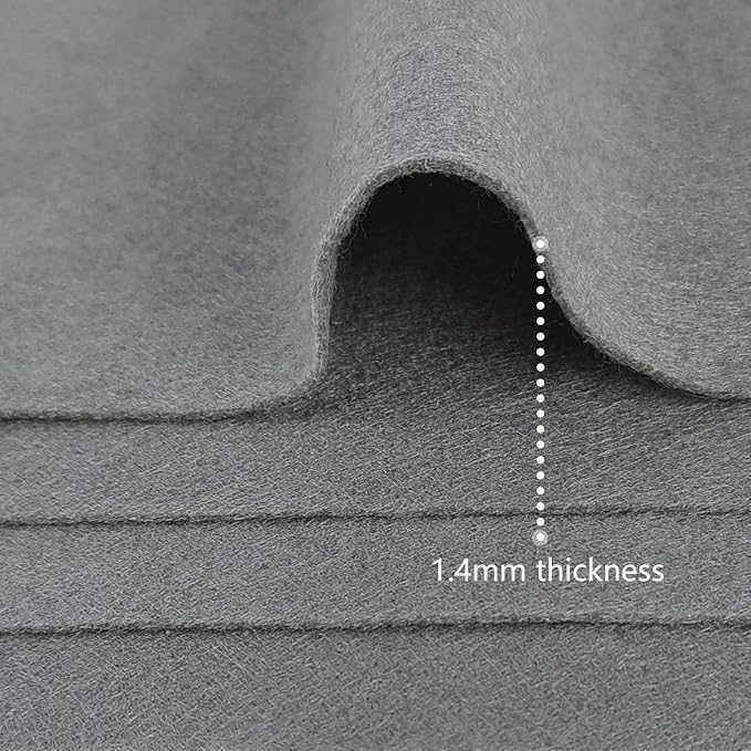 Jtnohx Color Felt, Soft Felt Sheets, 1.4mm Thick 8"x12" Handicraft Felt Fabrics - Image 2