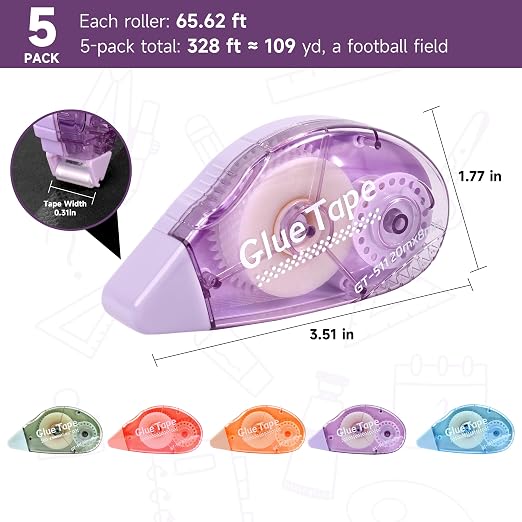 Upgrade 3X Longer Glue Tape, Photo-Safe Acid-Free Double Sided Tape - Image 5
