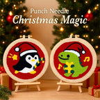Christmas Punch Needle Kit for Adult Beginner, Easy Punch Embroidery Starter Set - Image 2