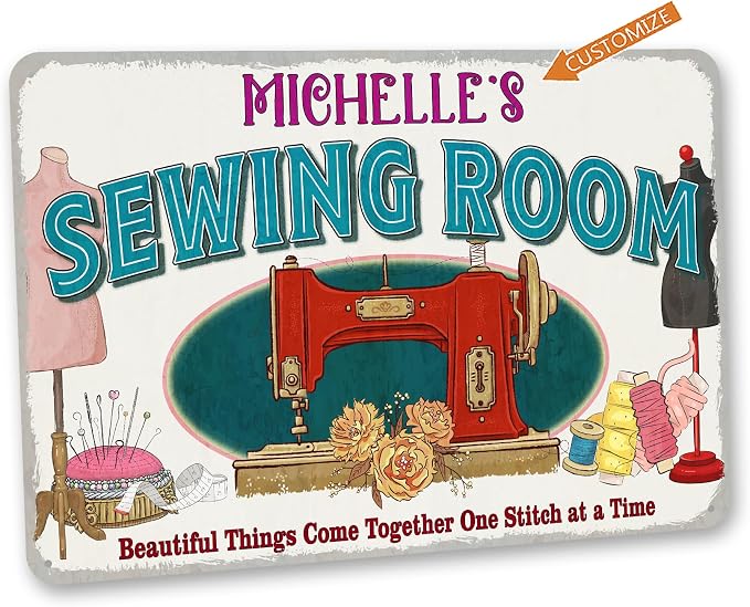 Personalized Sewing Room Sign Custom Sign Art Room Décor - Image 2