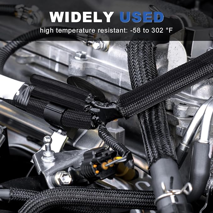3/8” Cable Management Loom Wrap Sleeve Cord Wire Hider Organizer Covers | - Image 7