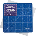 The Quilted Bear Rotating Cutting Mat 12" x 12" by TheQuiltedBearsProducts