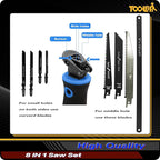 8-In-1 Multi Blades Hand Saw, Drywall Cutter. Hacksaw. Long Blade, Jab Saw - Image 2