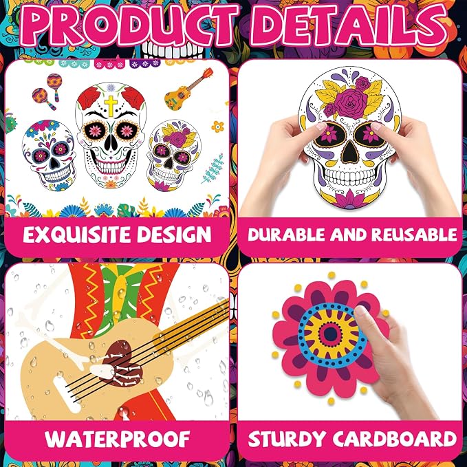 Dia De Los Muertos Bulletin Board Decorations Day of The Dead Altars Decor - Image 3