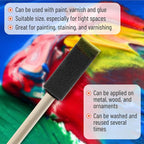 Bates- Foam Paint Brushes, 1 Inch, 300 Pack, Foam Brushes - Image 3