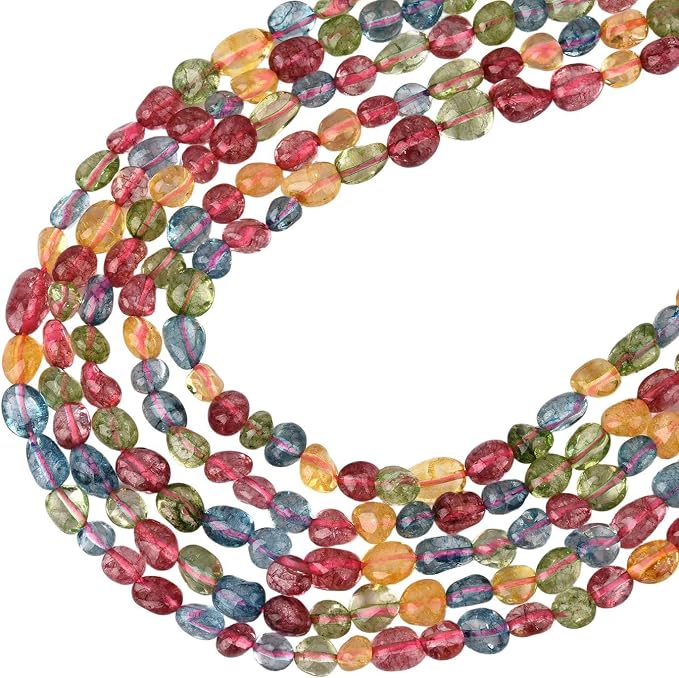 HAAMIIQII Natural Colorful Quartz Crystal Pebble Stone 5-8mm Small Irregular - Image 3