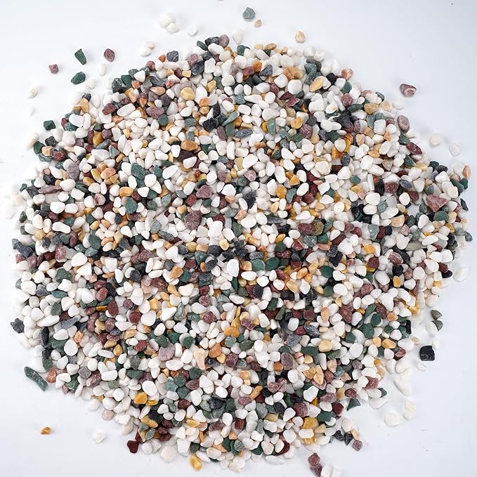 Natural Decorative Pebbles Rocks Polished Tterrarium Gravel White Stones - Image 9