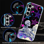 for Samsung Galaxy S23 Case, Skull Star Collage Pattern Glossy 2 in 1 - Image 5