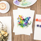 50 Sheets Watercolor Paper 9 x 12inch, 300 GSM Deckled Edge Paper - Image 5