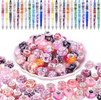 European Large Hole Spacer Charm Beads by VICTLOV