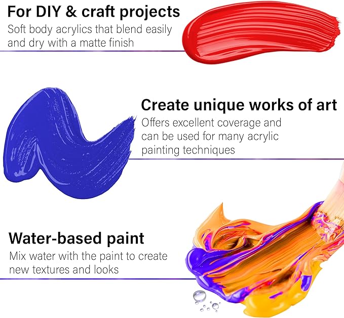 BLUEBIRD Fabric Paint, 3.4 Fl Oz, Permanent Fabric Paints - Image 2