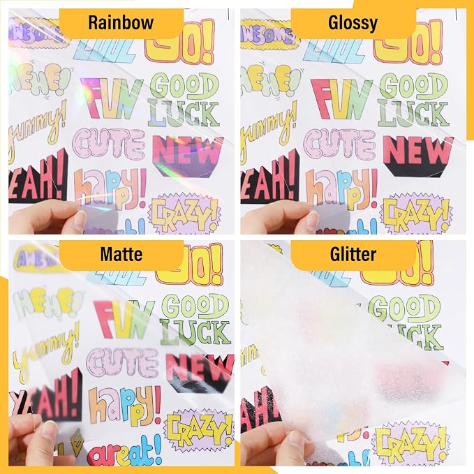 TECKWRAP Holographic Sticker Paper Clear Overlay Lamination Vinyl Laminate - Image 4